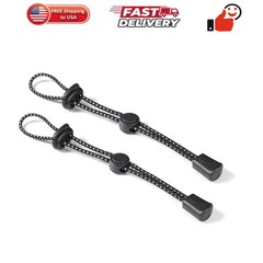 2Pcs Black Backpack Hiking Pole Ropes Adjustable Elastic Rope Lanyard Fixing …