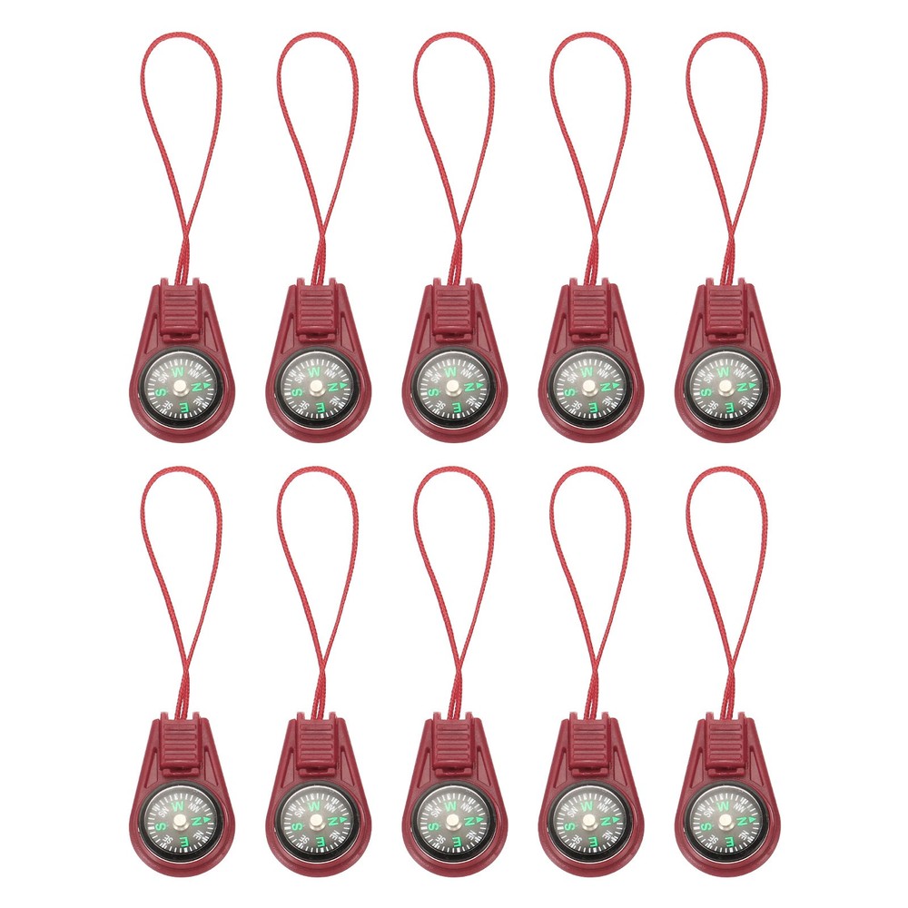 25Pcs Mini Survival Compass, Button Compass Bulk kit, Red