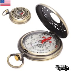 Outdoor Brass Compass Portable Waterproof Pocket Navigation Camping Hiking Tool*