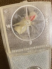 VINTAGE 4-In-1 Tool by Remington Hardware Co. Compass Stud Finder Magnifier Plum