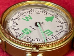 Lensatic Engineer Metal Flip Liquid Compass Japan