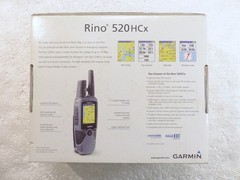 Garmin Rino 520HCx 2-Way Radio & GPS Handheld System w/ Box *WORKS, Bad Battery*