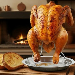 Stainless Steel Chicken Roaster Rack for Outdoor For picnic BBQ and Road Trips