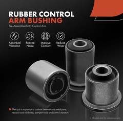 2 x Front Forward Lower Control Arm, with Bushing, Compatible with Audi