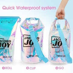 Iridescent Dry Bag, 10L Waterproof Beach Bag | Lightweight & durable 10 Liters