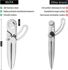 WUTA Wing Divider High Polished 304 Stainless Steel Adjustable Spacing Compass W