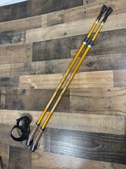 Keenfit 2-Piece Fitness Walking Poles -Orange -Feet Tips Adjustable