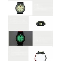 Magnet Equipped Diving For Compass with Glow in Dark and Adjustable Wrist Strap