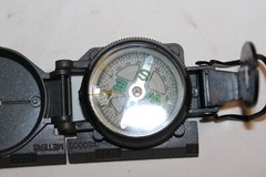 NRA ILA Military Engineering Hunting Hiking Camping Outdoor Compass ~ Gray
