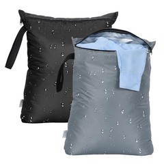 2PCS Wet Bags 16×20 inch Medium Wet Dry Bag for Swimsuit and 16 x 20 inch