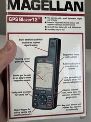 Magellan GPS Blazer 12 Satellite Navigator – tested & works – incl box & instr