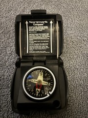 Normark PL 180 Pocket Compass Black Shock Proof Plastic Direction