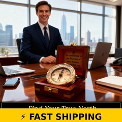 OakiWay Dream Chaser Compass – Inspirational Gift for Graduation