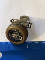 Marble’s Gladstone Pin On Brass Compass Michigan USA Vintage Camping Hiking