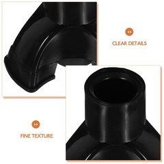 4Pcs Durable PVC Walking Stick Tips Non Skid Cane Foot Covers for Hiking