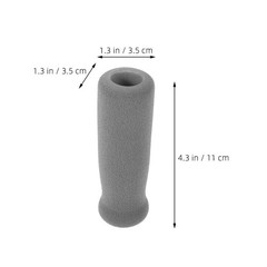 2Pcs Reusable Grey Crutch Handle Grips Thicken Nonslip Soft Comfortable Grip