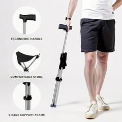 Ergonomic Adjustable Hiking Stick with Anti-skid Base – Ultimate Outdoor Gear🧨