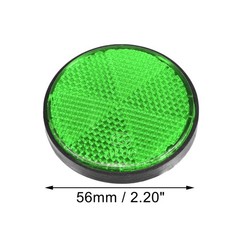 X AUTOHAUX 8 Pcs Round Stick-on Safety Spoke Reflective Self 2.20″, Green