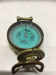 Lensatic Precise Liquid Filled Compass Made In Japan In Working Condition