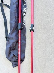 Set of Trail Buddy Trekking Poles 105-135CM Red .. 13F