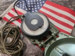 NOS 2001 USmade USGI Survival Cammenga Model 3H TritiumLensatic Magnetic Compass