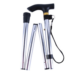 Telescopic Walking Stick Outdoor Hiking Trekking Poles Aluminum Alloy Metal Fold