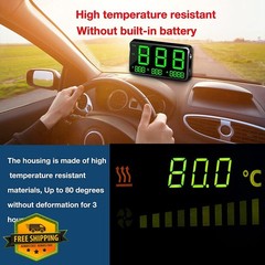 kingneed C80-1 GPS HUD Speedometer Odometer MPH Alarm