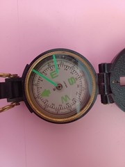 Engineers Lensatic Directional Compass by World Famous No 114 w/ Box