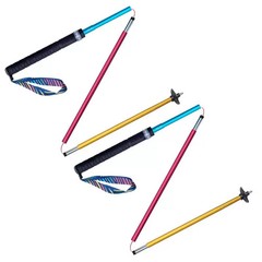Carbon Fiber Folding Trekking Pole Ultralight Quick Lock Hiking Running