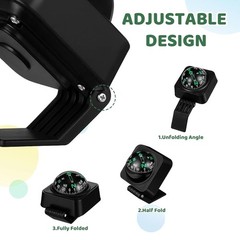 Car Compass Dashboard Direction Finder Spherical Design 2 Pack Vehicle