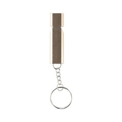 Portable Aluminum Survival Whistle with Keychain for Outdoor Activities