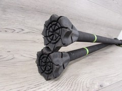 Hiking Walking Sticks Dynamo Prime Stick w/ Articulating Cyclone Tip Set of 2