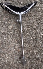 Vtg Shooting Stick Walking Folding Fishing Seat Hunting Chair Made In Pakistan