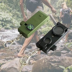 5 in 1 Multifunction Survival Gears with Compasses and Whistled Flashlights