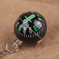 Portable Mini Keychain Compass Outdoor Navigation Tool for Hiking Camping Travel