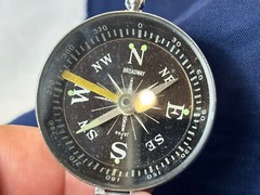 Vtg Broadway Compass Made In Japan Hiking Camping Direction Tool