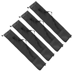 4Pcs Walking Stick Storage Bag Black Oxford Cloth Multipurpose Outdoor Use