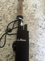LL Bean fold up hiking trekking pole + case