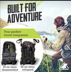 TrailBuddy Trekking Poles – Lightweight Collapsible Hiking Poles for Backpack…
