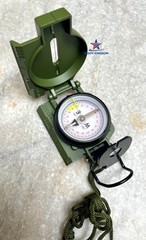US Military Phosphorescent Lensatic Compass, Olive Drab Waterproof with Pouch
