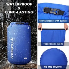 Dry Bag 3-Pack/5-Pack, Lightweight Waterproof 3L+5L+8L 3 Pack – Assorted Color