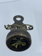 Marble’s Coat Compass Gladstone Michigan brass pin back screw case