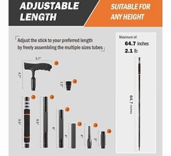 Lightweight Survival Hiking Stick – Adjustable Trekking Pole