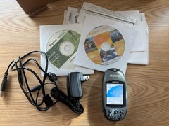 Magellan eXplorist 500 Handheld GPS plus Battery, Adapter & Case Geocache Hiking