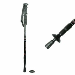 Anti-shock Walking Hiking Stick 3 Section Retractable Adjustable Trekking Stick