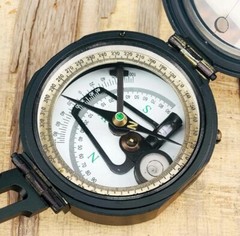 Brunton Pocket Transit Compass With Leather Pouch