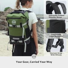 5/10/25/30/40/55L Waterproof Dry Bag- Roll-Top 40L 40l Green (With Phone Case)