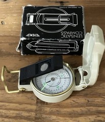 Vintage HeavyDuty MIL-SPEC YOCOYAMA LENSATIC COMPASS Made in Japan NEW-OLD-STOCK