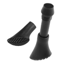 2/6Pcs Walking Stick Tips Rubber Trekking Pole Tips- Rubber Feet For Hiking Pole