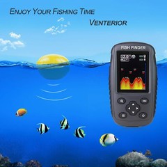 Portable Rechargeable Fish Finder Wireless Sonar Sensor Fishfinder Depth Locator